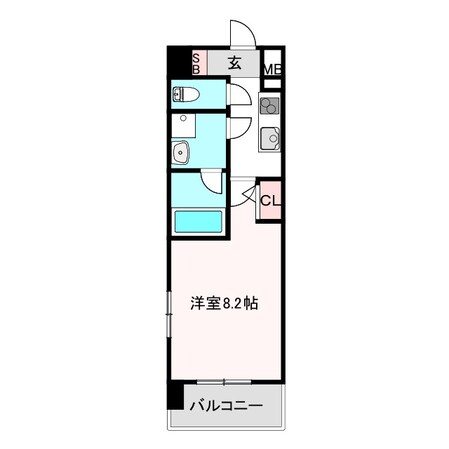 河堀口駅 徒歩8分 10階の物件間取画像